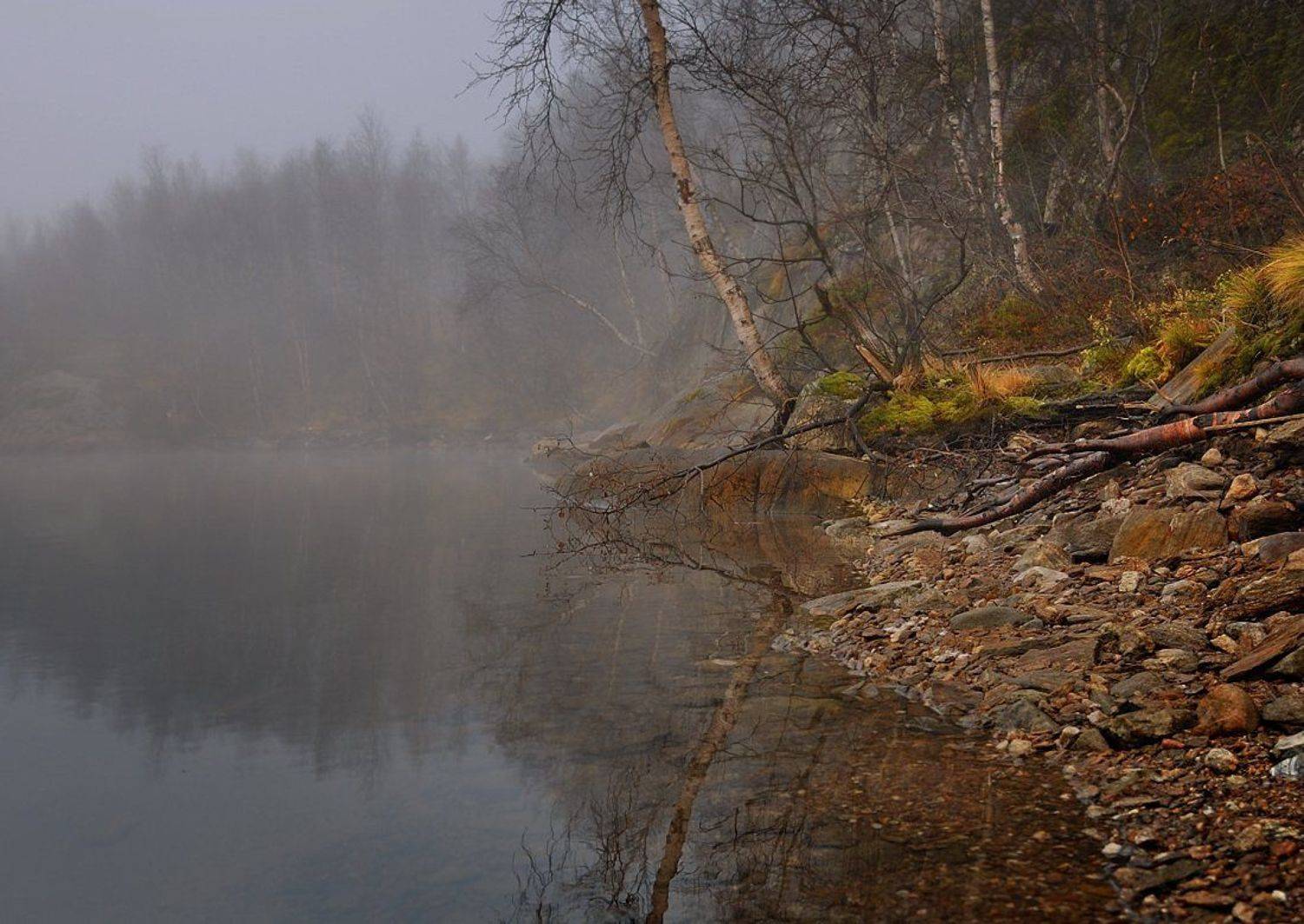 осень, озеро, Victor