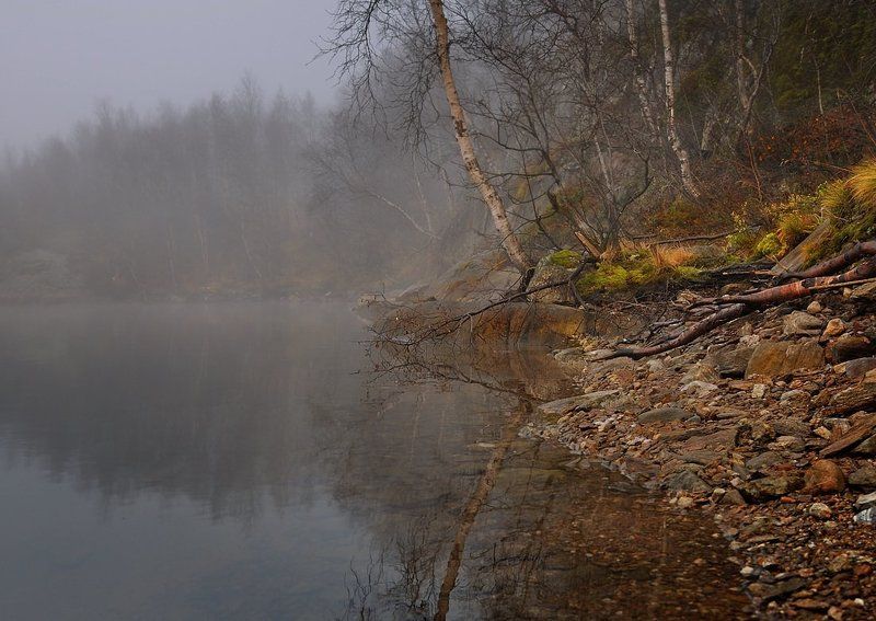 осень, озеро *** фото превью