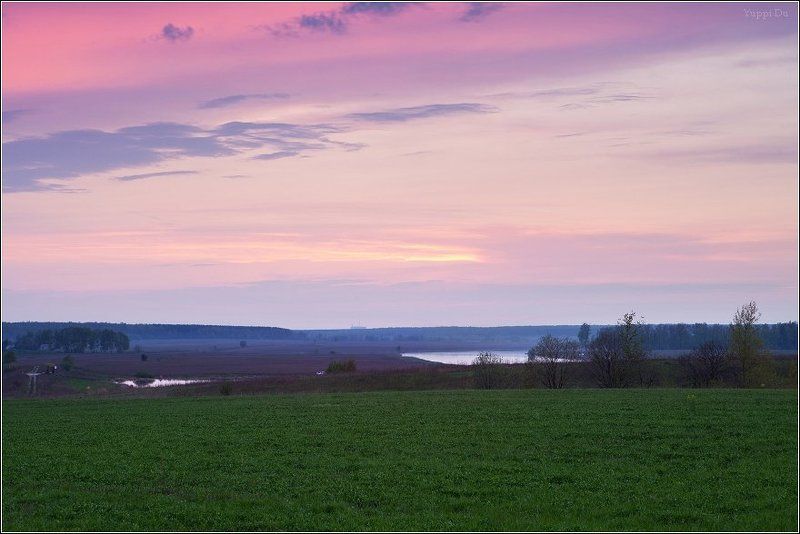 Закат на реке Гнилуша фото превью