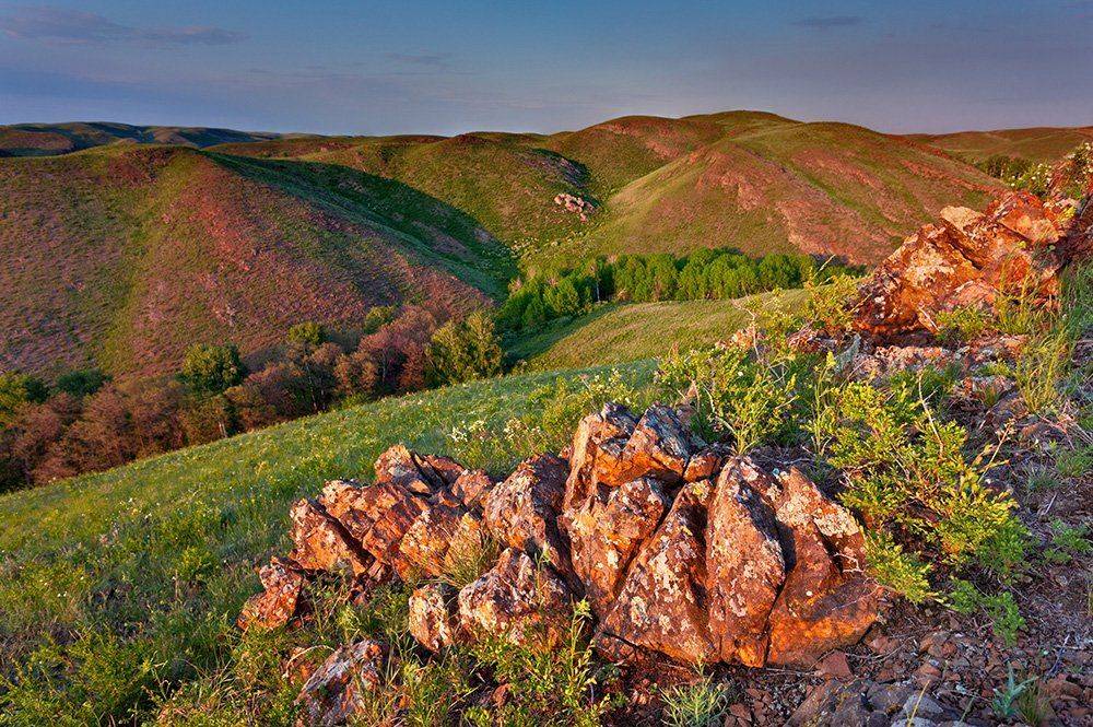 ural, stone, mountains, sunset, Konstantin Mironov
