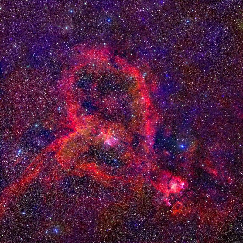 heart, nebula, sky, universe, Астрономия, Звёзды, Ночь, Сердце, Туманность Сердце фото превью