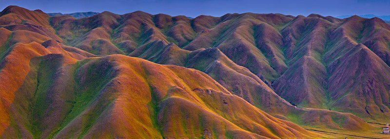 ural, stone, mountains, sunset Плюшевые горы фото превью