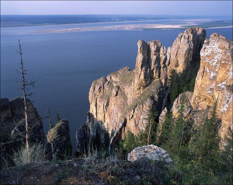 якутия, река лена, столбы, осень, слайд, 6х7, Столбы на Лене. фото превью