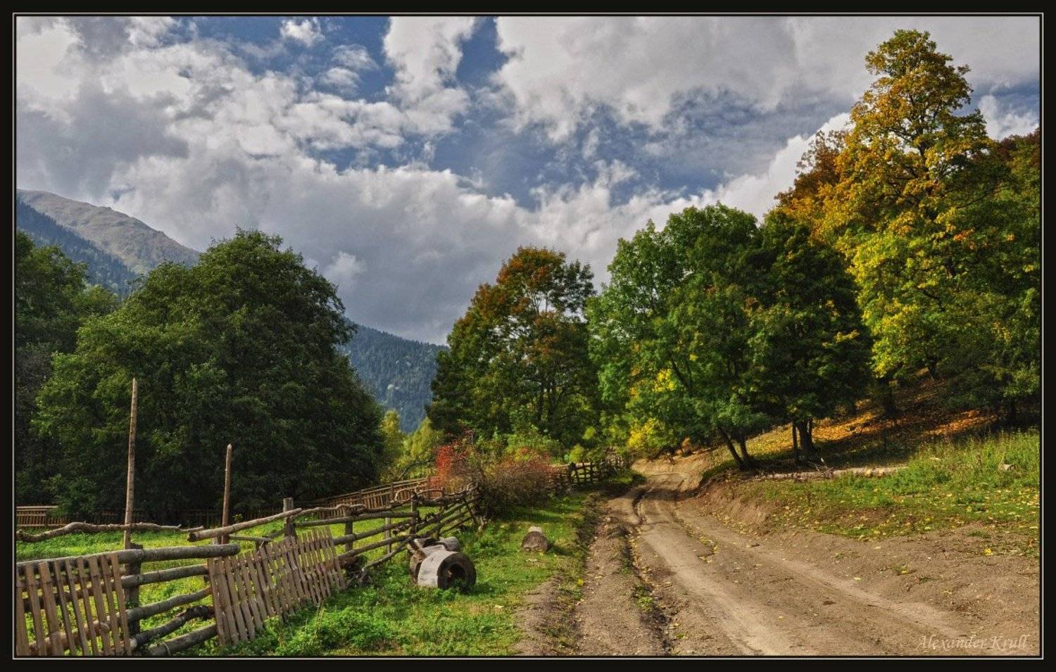 кавказ, кчр, горы, осень, закан, Александр Круль