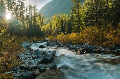 Пейзаж Алтая и Западного Саяна