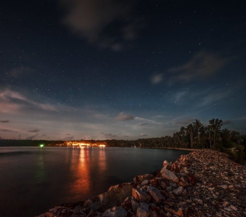 thailand, night, stars, island, koh kood When it comes to a starry night фото превью