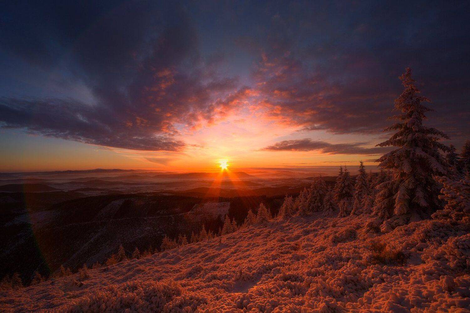 landscape,canon,sunrise,winter,mountains, Iza i Darek Mitręga