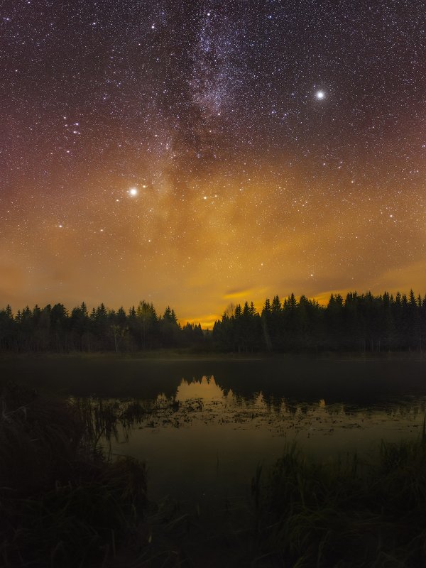пермский край, ночь, звёзды, млечный путь, осень *** фото превью