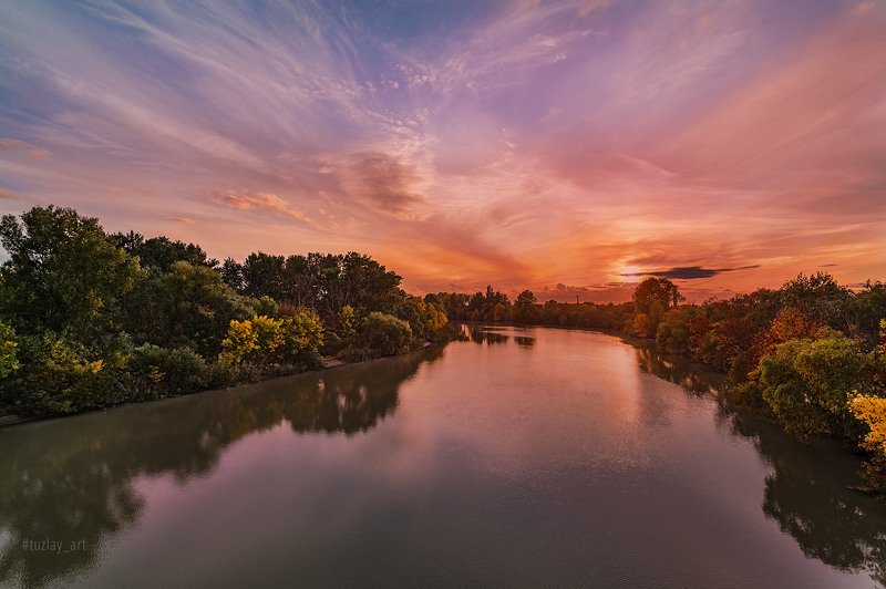 кубань, октябрь, кубанский берег, таманский полуостров, темрюк Про любимый вид с моста... фото превью