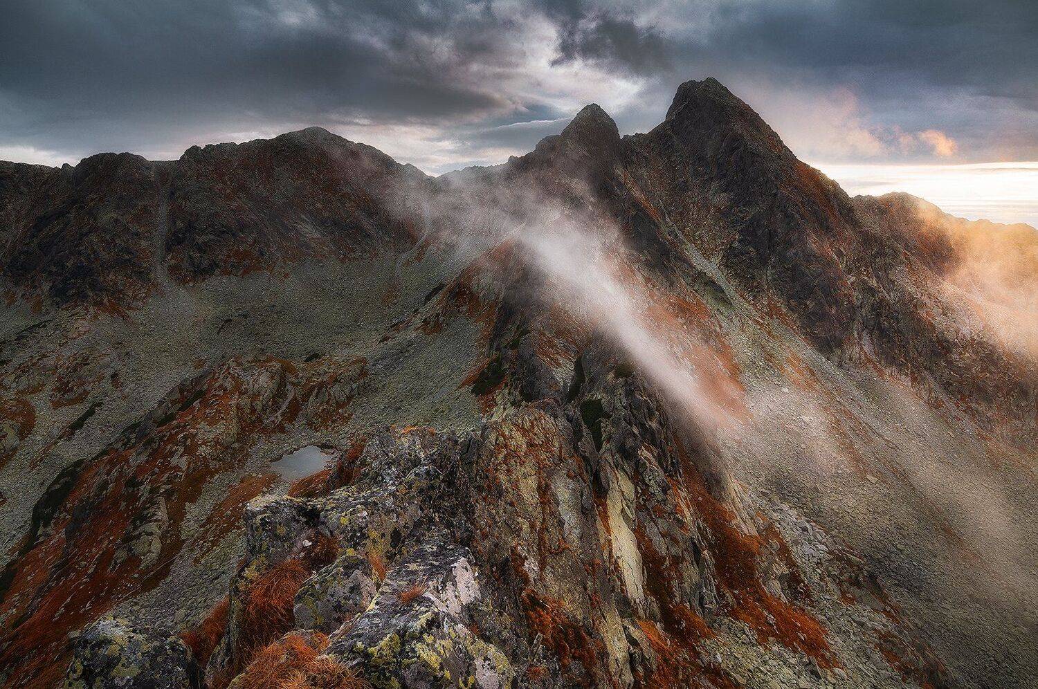 retezat, romania, sunset, nationalpark, mountain, landscape, Csomai David