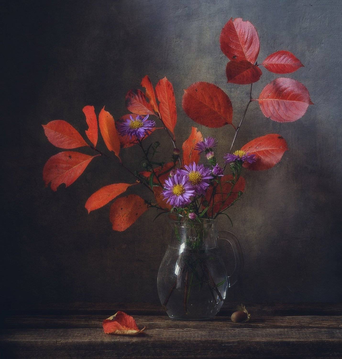 натюрморт,still life,цветы,осень,листья, Наталия К