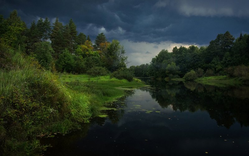 пейзаж, гроза, тучи, керженец Перед грозой фото превью