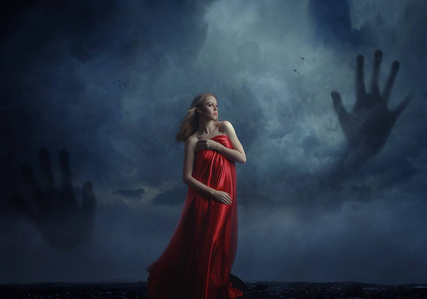 девушка, туман, Sergii Vidov