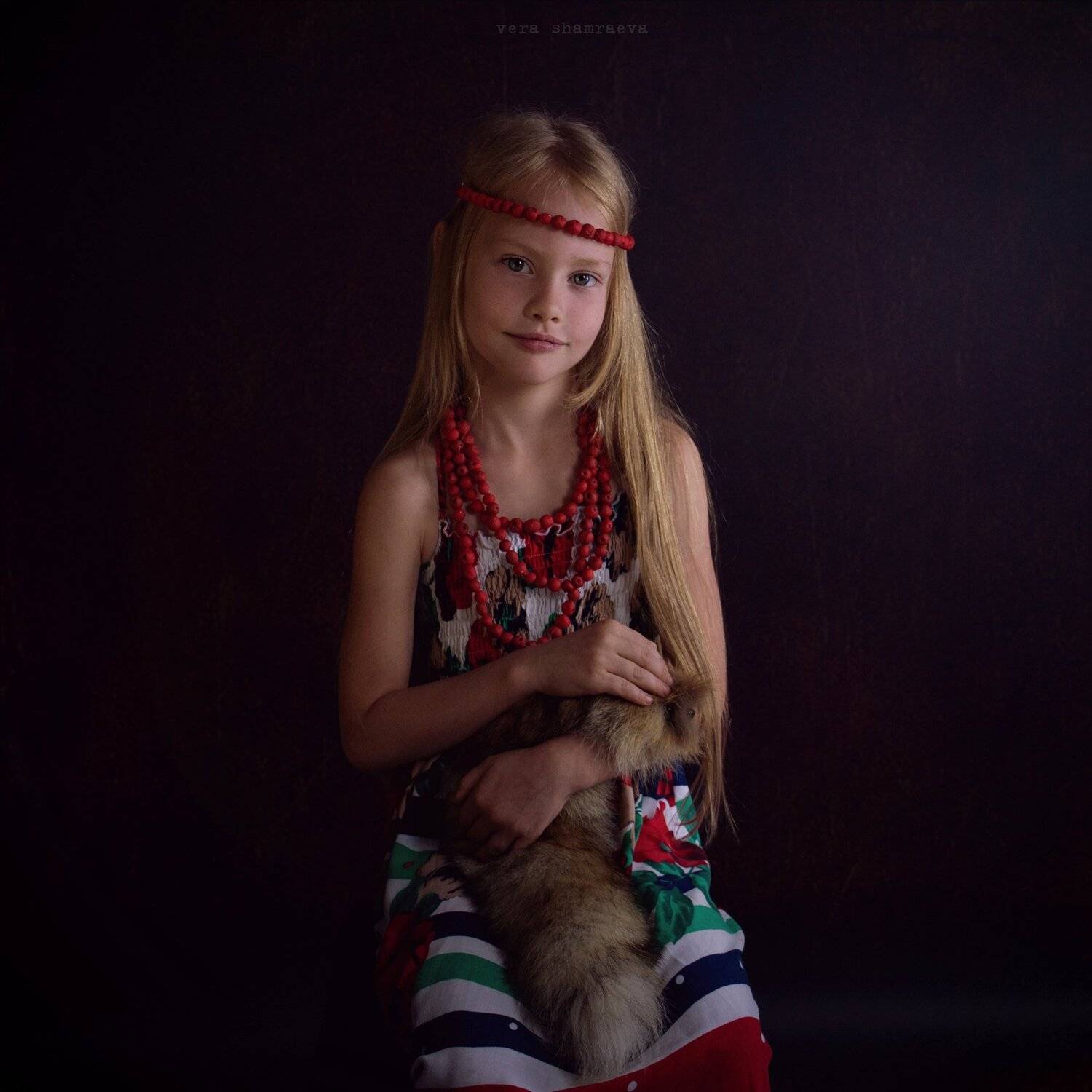 девочка с рябиновыми бусами вера шамраева профессиональное фото, Вера Шамраева