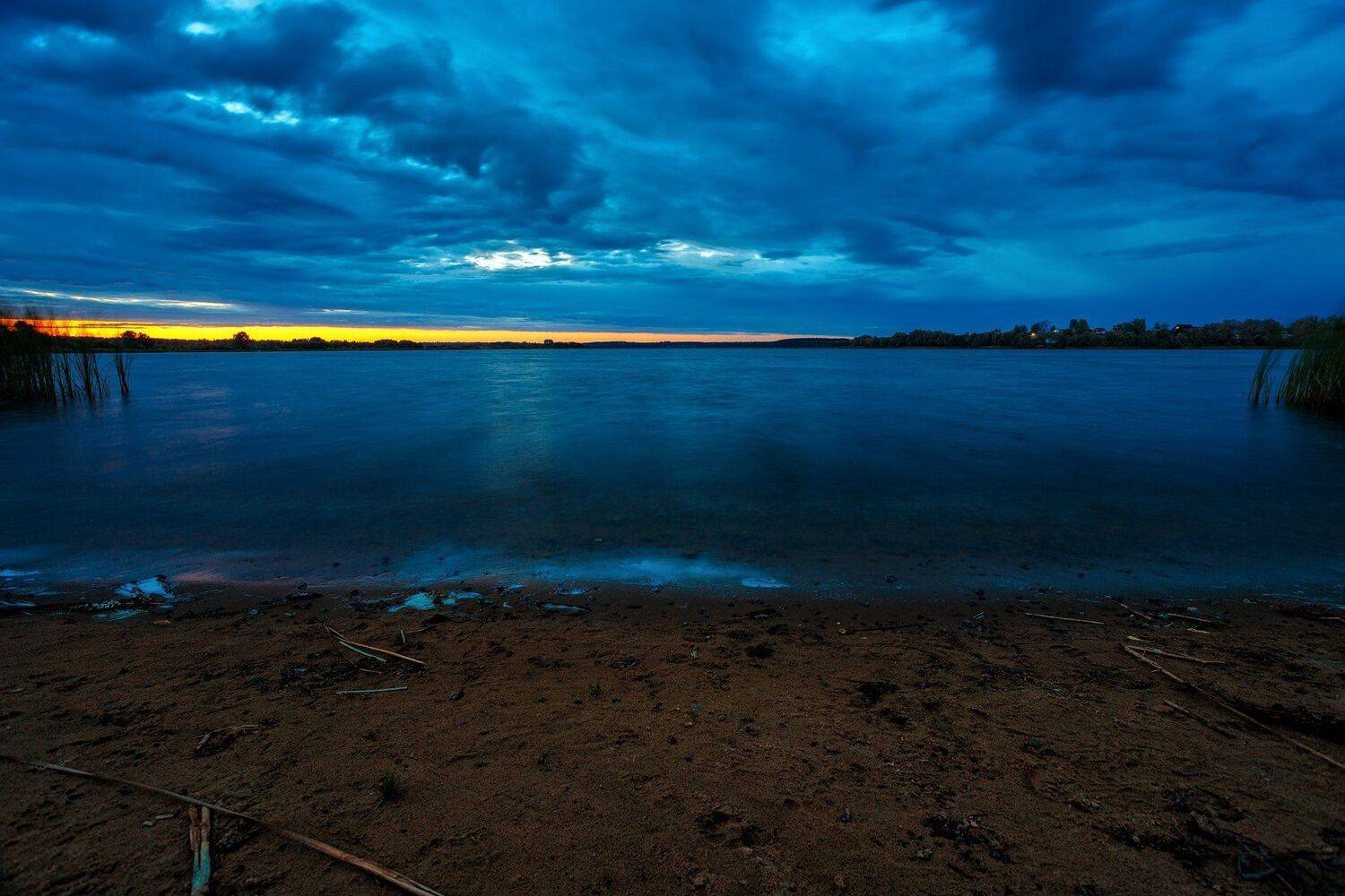 пейзаж, пруд, озеро, гроза, Сергей Сергеев