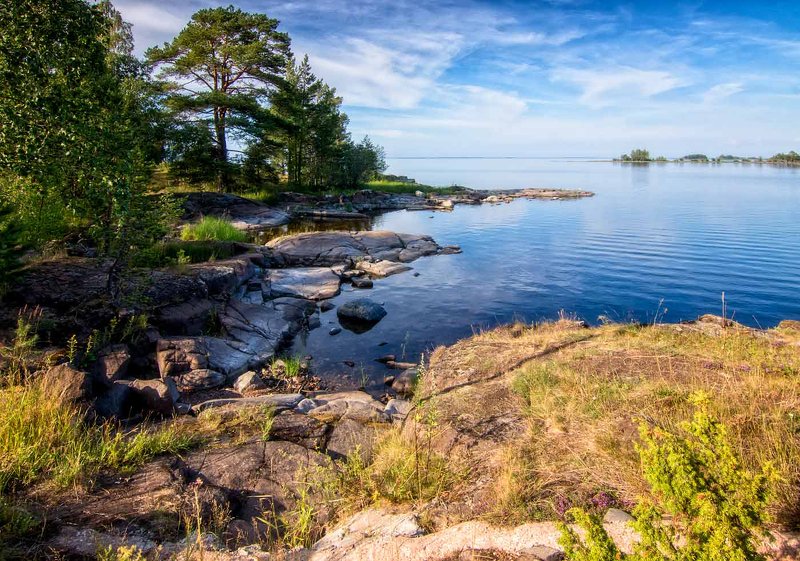 карелия,берег,море,заповедник,первозданная природа ,вечерний свет. Заповедная красота Валаама. фото превью
