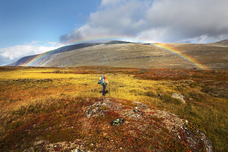 сарек, радуга, арктика, sarek, norrbotten,  Радуга в Арктике фото превью