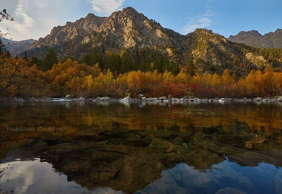 кавказ горы осень озеро, Николай Стюбко