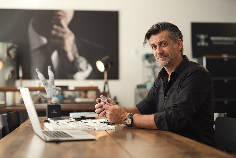 Portrait   space   watchmaker   watch   nodiastories   MirAlpha   man   Portrait   handmade   swiss   Switzerland Patrick Hohmann - watchmaker фото превью