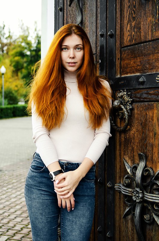 портрет, девушка, город Ксюша фото превью