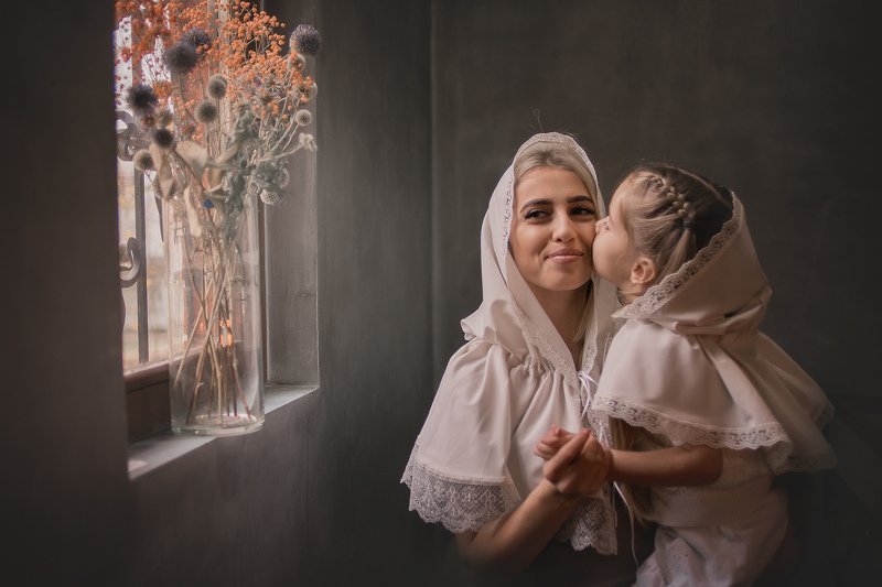 крещение дети платок  фото превью