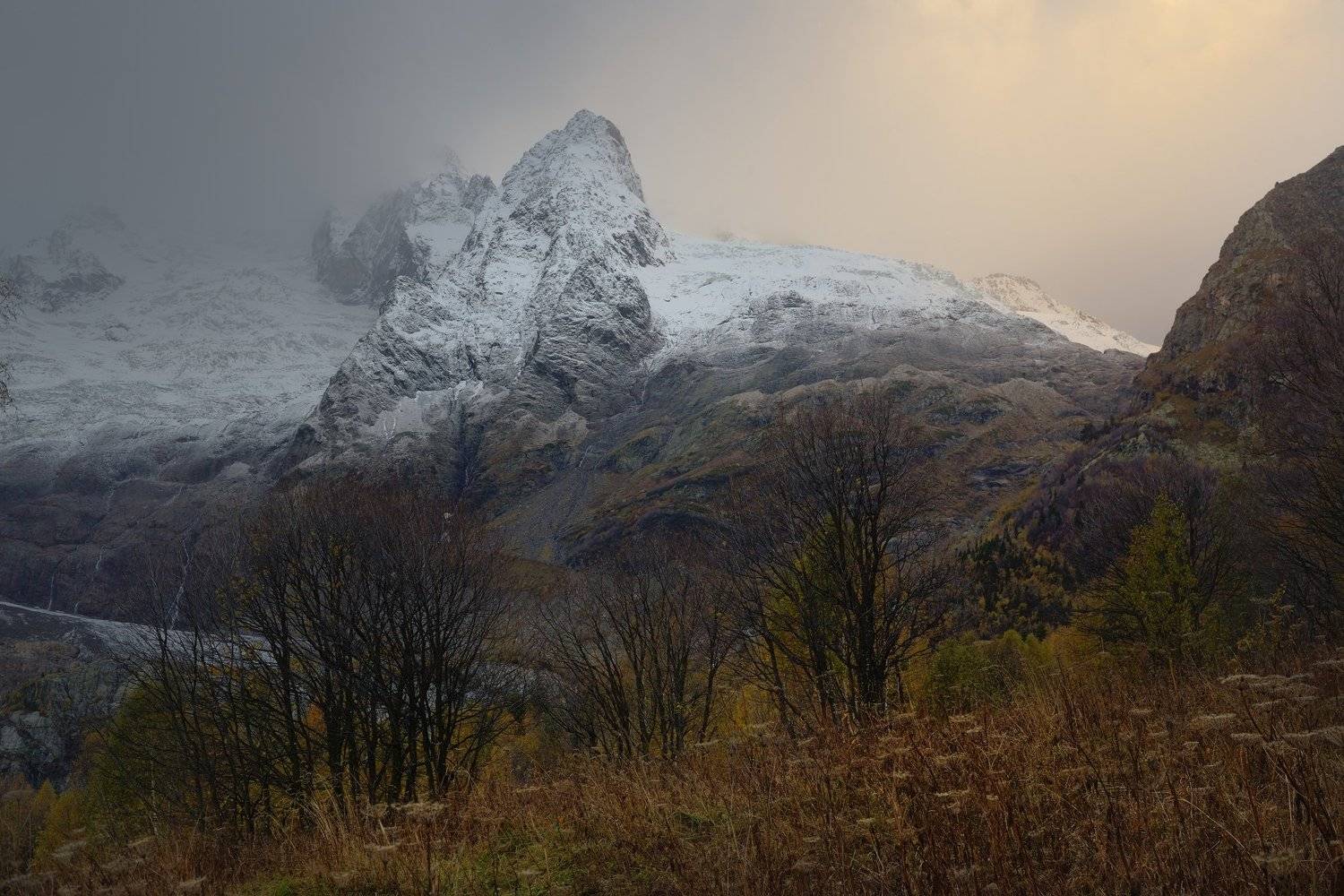 горы кавказ осень рассвет алибек, Александр Жарников
