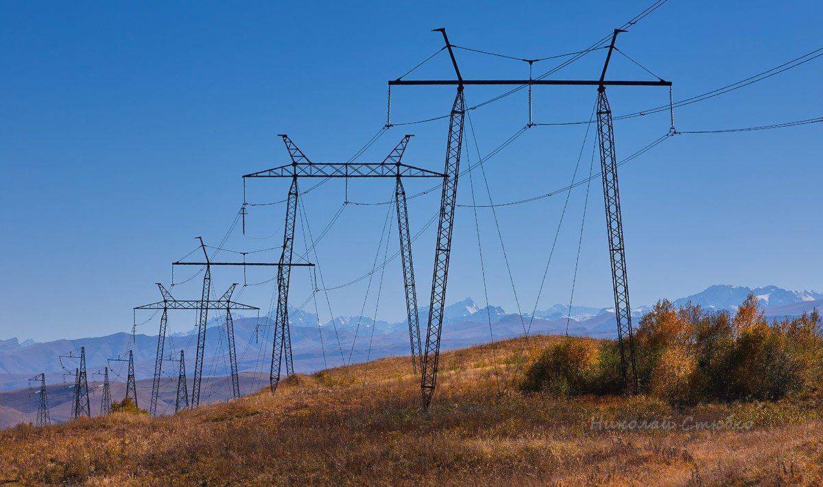 кавказ горы осень электролиния, Николай Стюбко