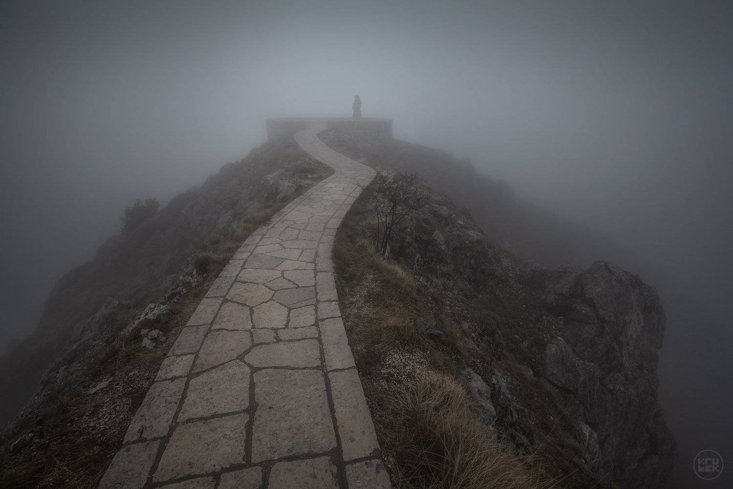 черногория, туман, горы, ловчен, KrubeK