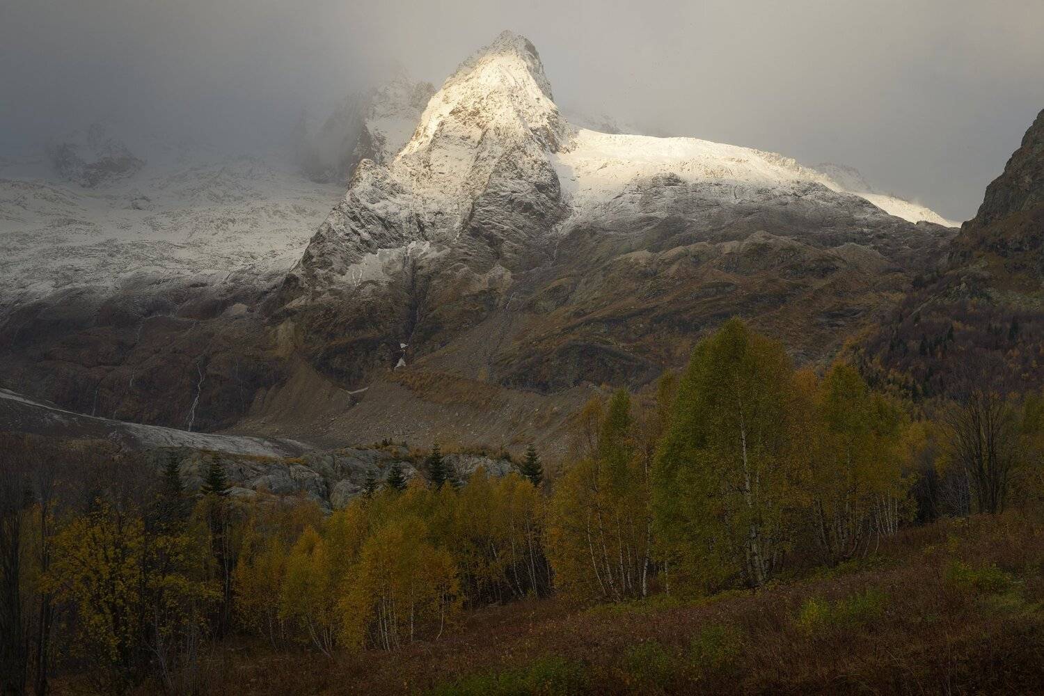 горы кавказ осень рассвет алибек, Александр Жарников