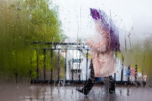 Дождливый маршрут троллейбуса №4