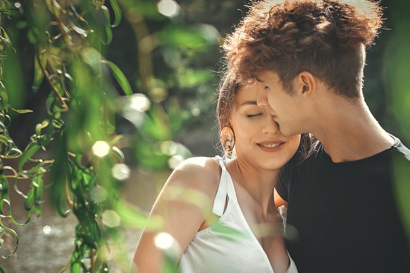 девушка, парень, природа, любовь, влюбленные, семья, первая любовь Счастье фото превью