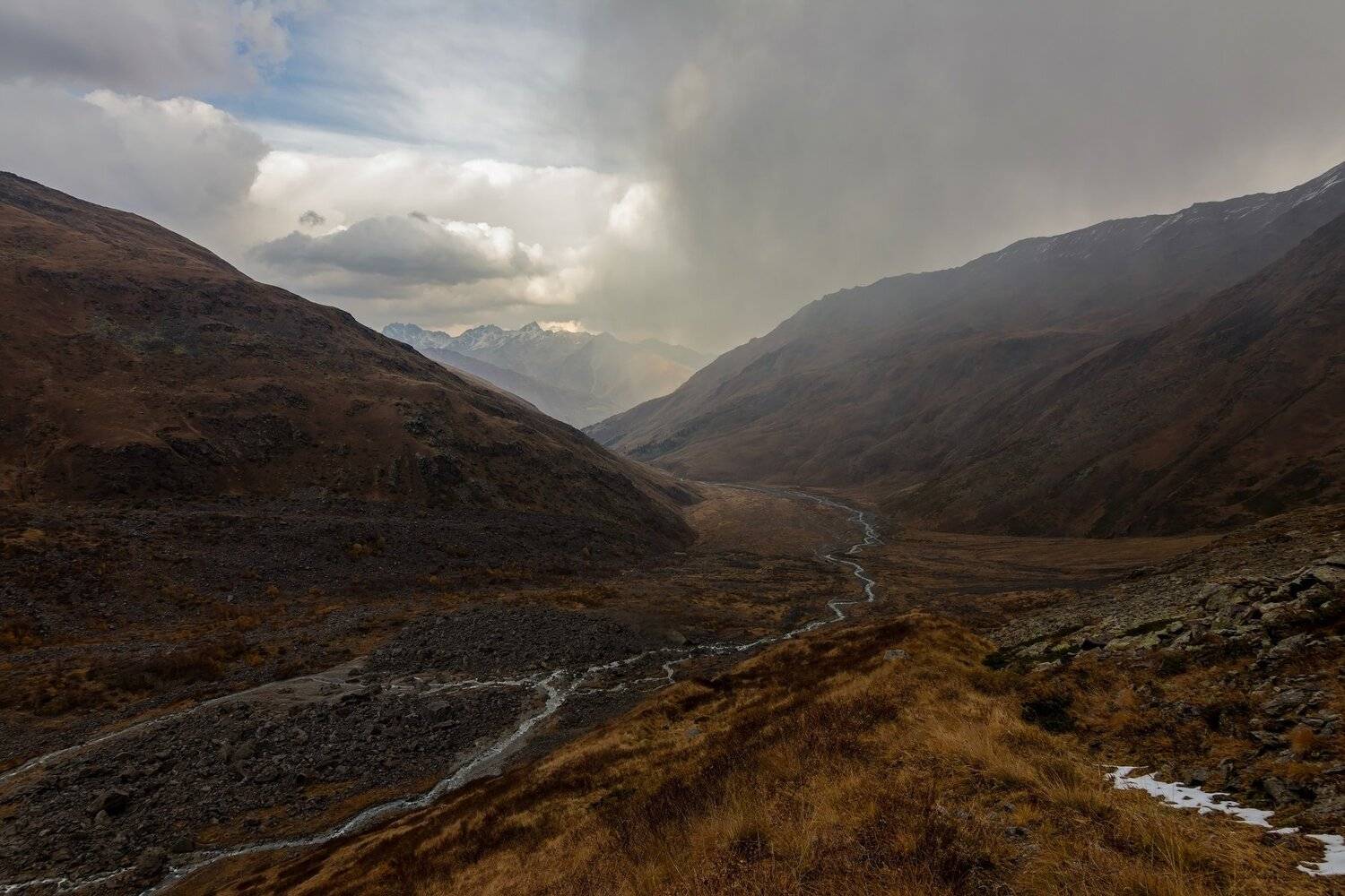 горы, облака, кавказ, Эстелла