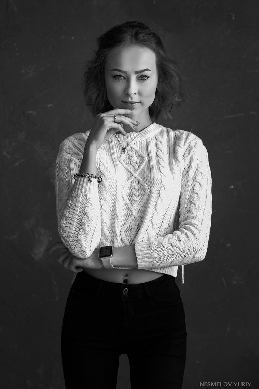 girl, portrait, art, девушка, портрет, черно-белое, blackandwhite  фото превью