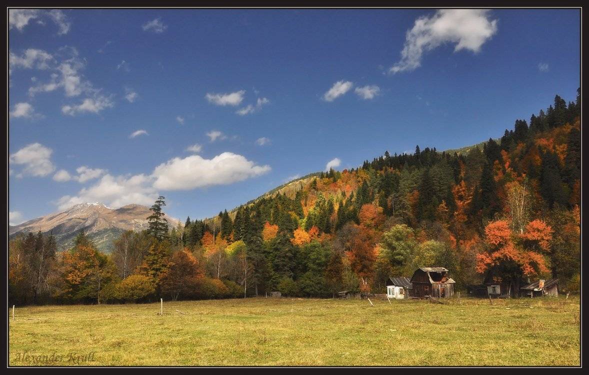 кавказ, кчр, горы, осень, Александр Круль