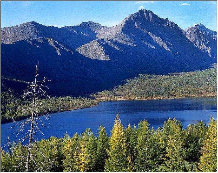 осень, озеро, джек, лондон, магаданская, область, колыма, слайд, 6х7,, Victor Pechenev