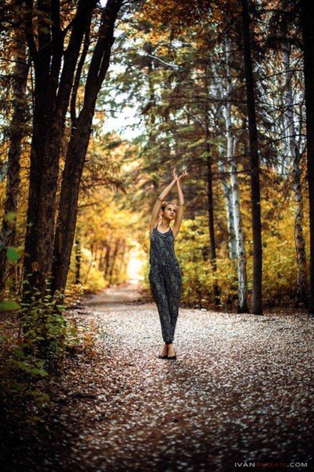 осень, весна, цветение, цветы, девушка, яблоня, shining)