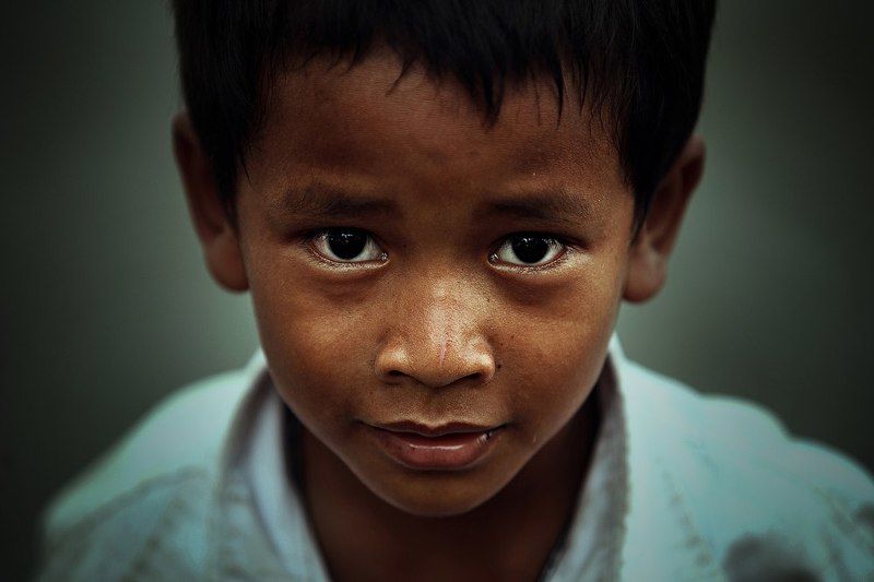 cambodia, asia, portrait, eyes, skin, child Молодой камбоджиец фото превью
