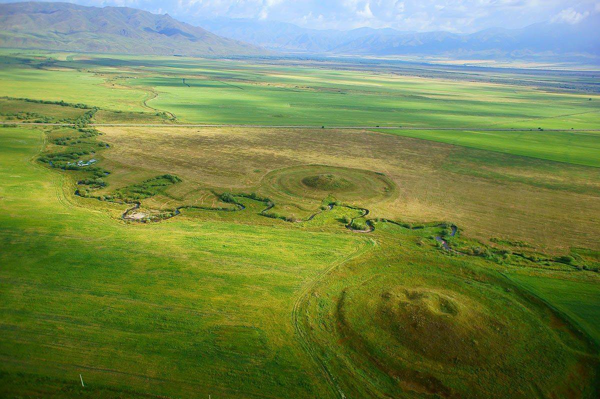 казахстан, скифские курганы, кугалы, алматинская область, аэро, дрон, коптер, aerial, Борис Резванцев