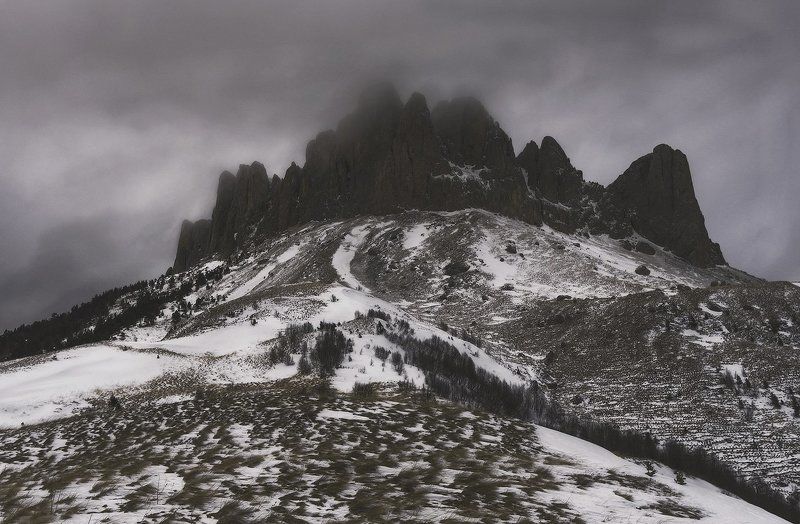 горы ,кавказ,зима, НЕТ В ГОРАХ ПЛОХОЙ ПОГОДЫ или ГДЕ СКАЛЫ ВЕТРАМ НЕ ПОМЕХА фото превью