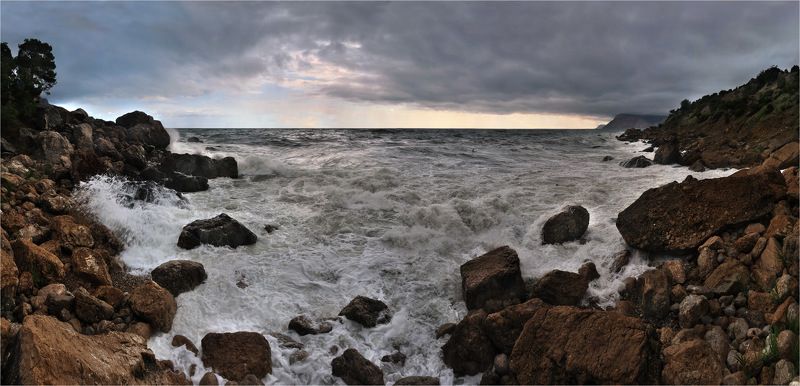 море, крым, шторм, инжир, ай-я Штормит на Ай-я фото превью