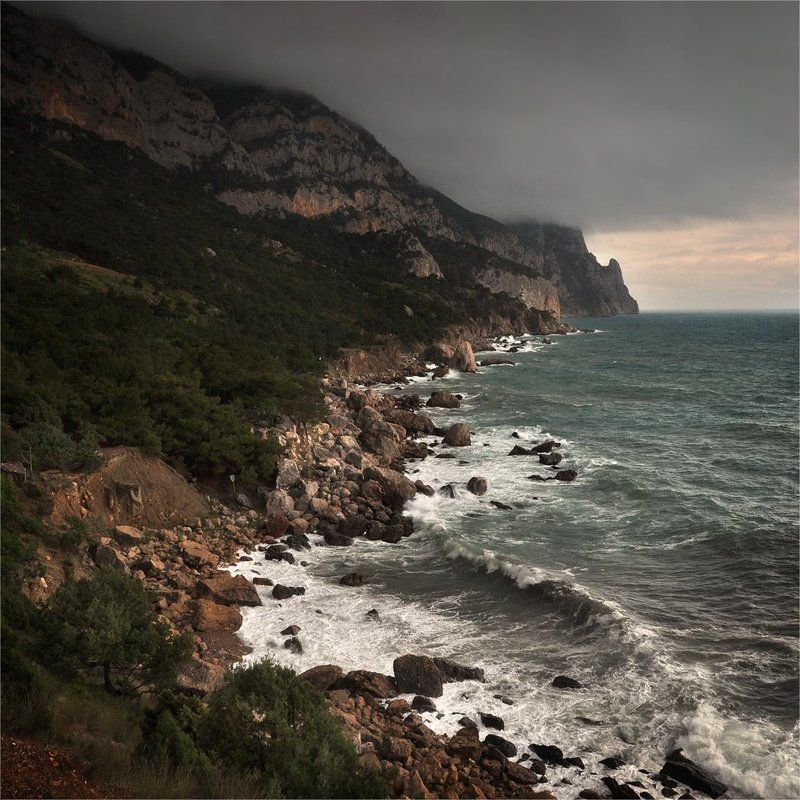 море,  крым,  шторм,  инжир,  ай-я Штормит на Ай-я II фото превью