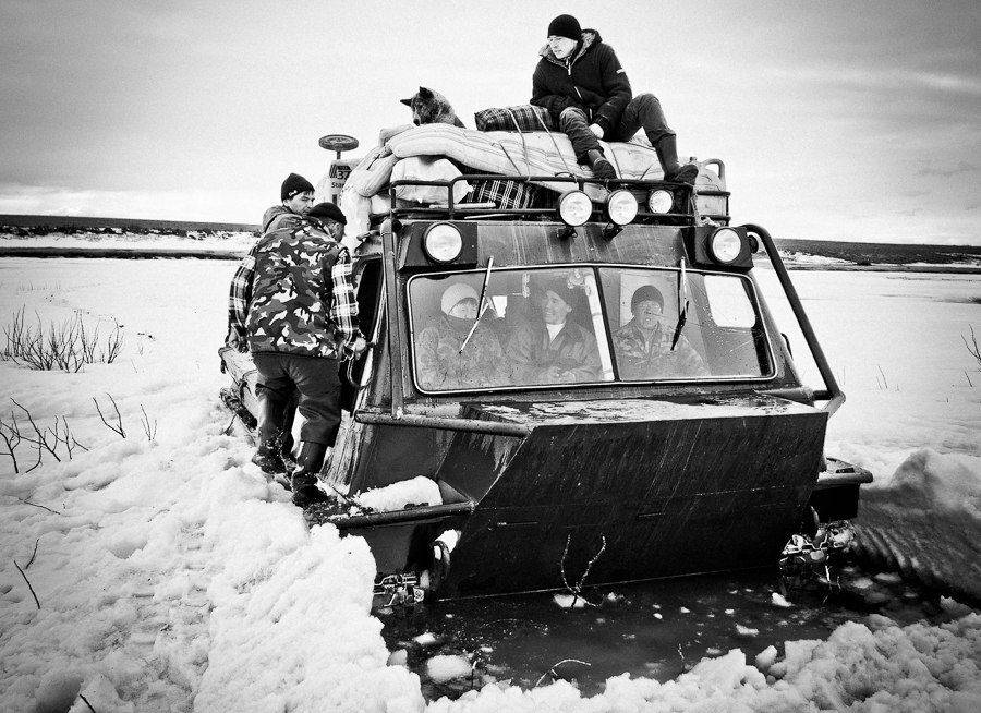 вездеход, чб, застряли, Труфанов Евгений