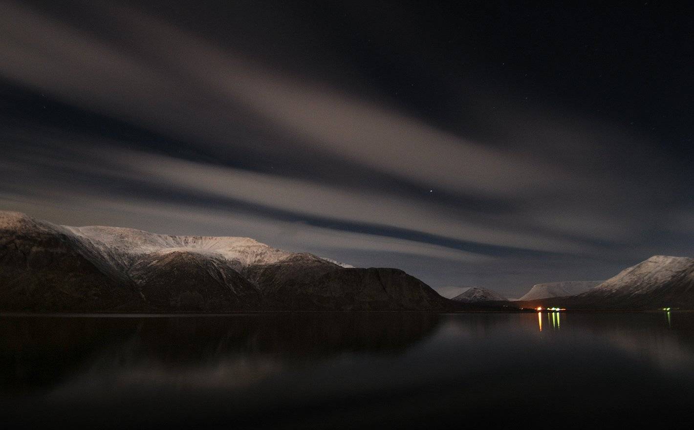 кольский, кировск, заполярье, север, ночь, большой вудъявр, хибины, Roman Goryachiy