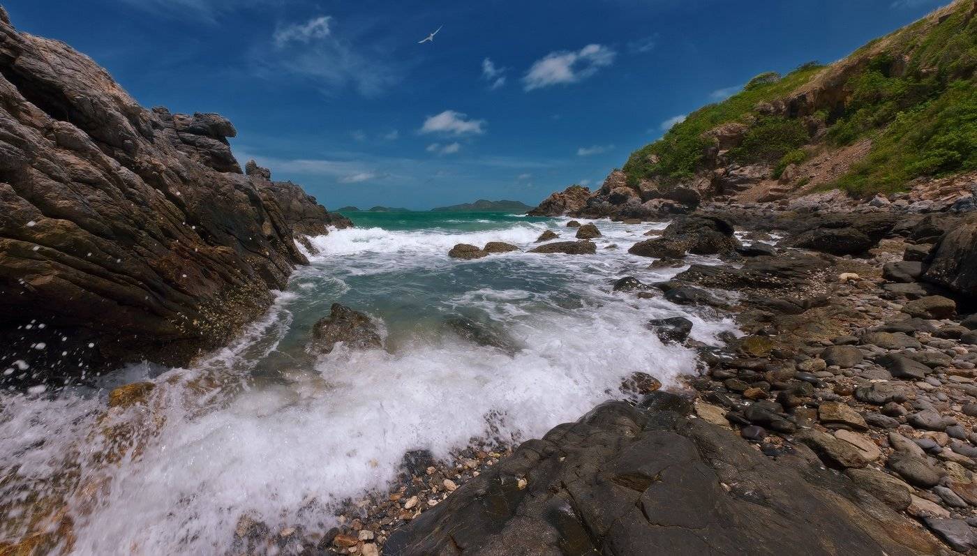 thailand, sea, stones, storm, laguna, Boris Bogdanov