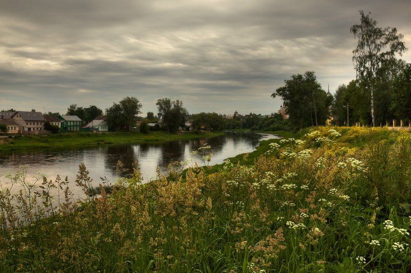 пейзаж, провинция провинциальная зарисовка фото превью