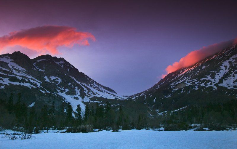 горы , закат *Колыбельная для кошки* фото превью