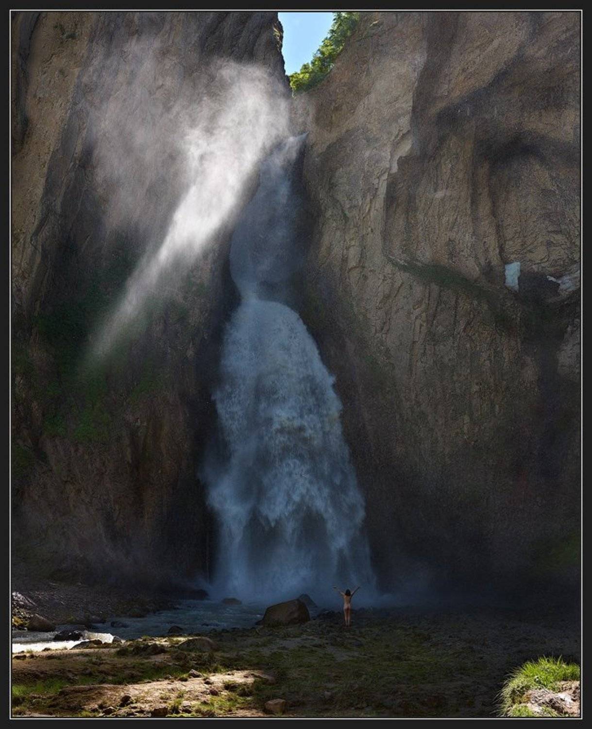кавказ, горы, джылысу, водопад, Николай Стюбко