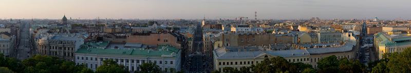 Длинная панорама. Повествующая о некоторых особенностях Санкт Петербурга, позволяющих использовать градиентный фильтр. Не только по инструкции, но также и в обратном направлении. фото превью