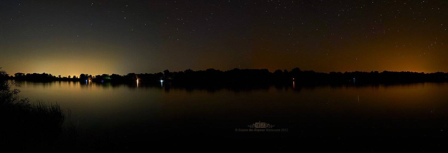 дон, звезды, ночь, река, огни, старочеркасская, панорамы, Вадим de-Zigner Малышев