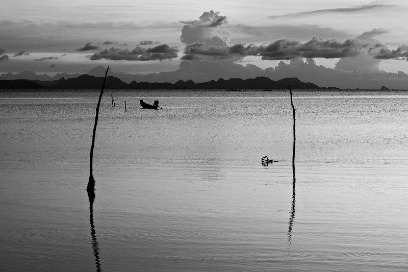 море, тайланд, волны, пейзаж, чб Там, где нас нет... фото превью